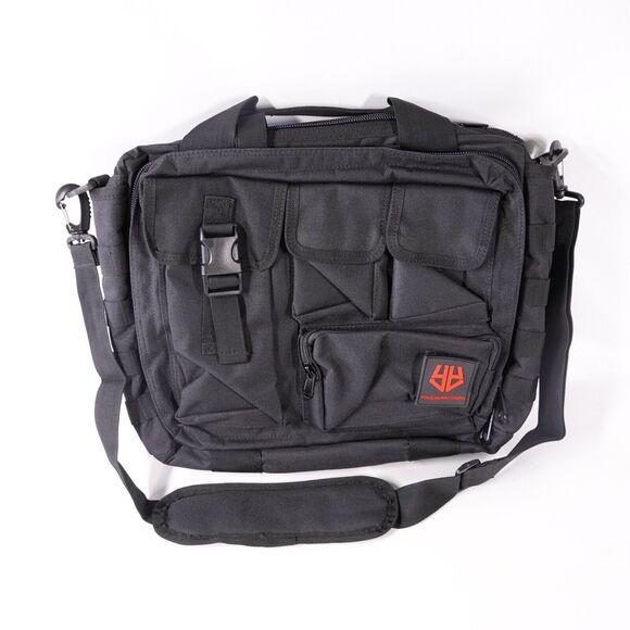 Laptop Computer Crossbody Shoulder Messenger Bag Briefcase Satchel Pack 16" Blk